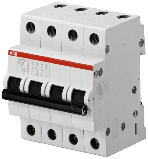 Automatsikring C 10A 4P, SH204-C10