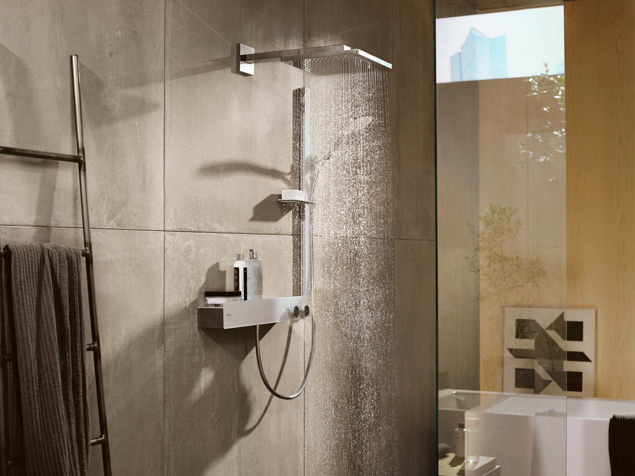 hansgrohe Raindance E 300 1jet hovedbruser t/væg krom