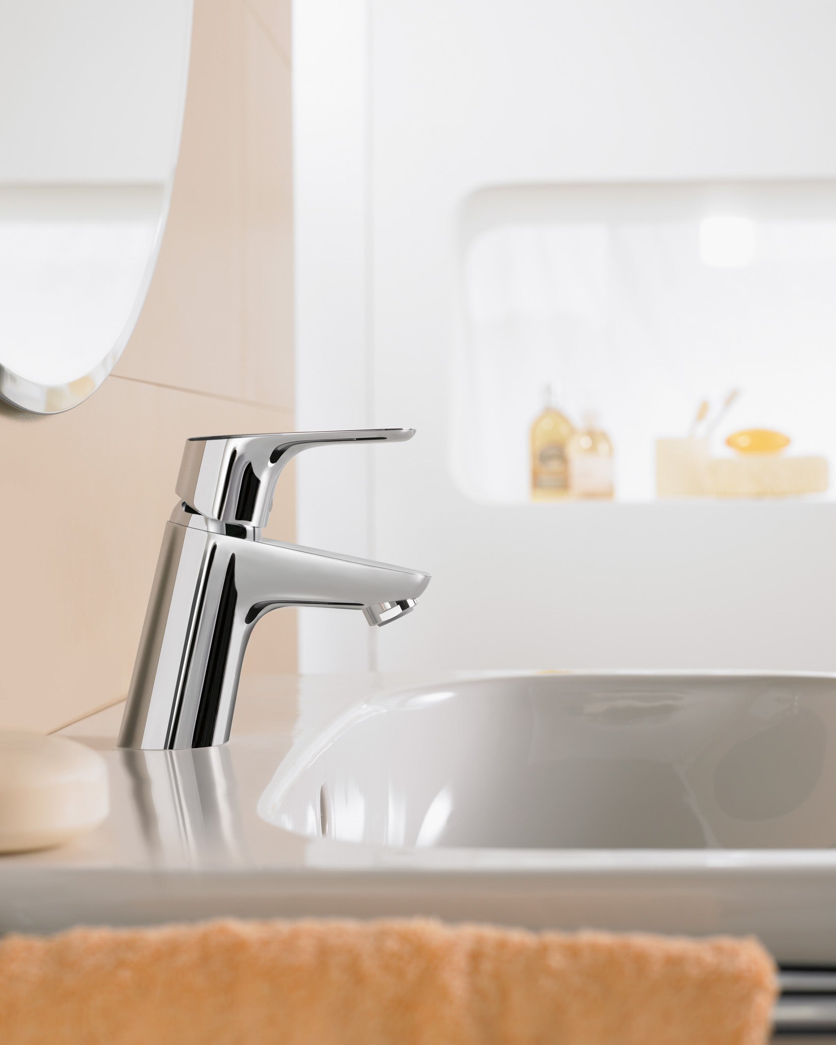 Hansgrohe Focus håndvaskarmatur 70 med løft-op BV, krom
