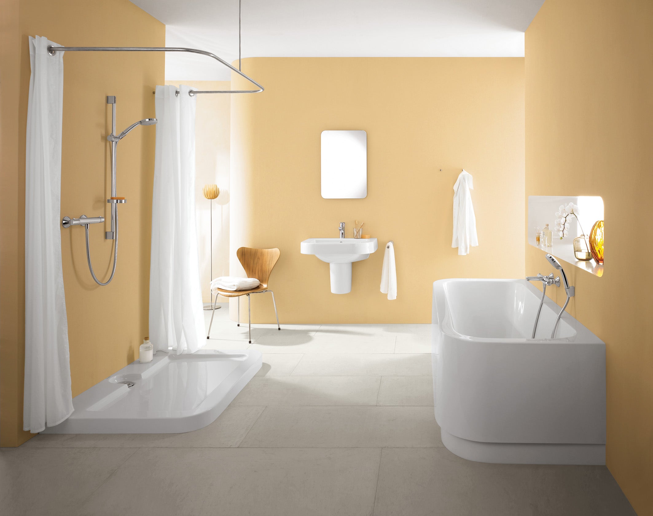 Hansgrohe Focus håndvaskarmatur 70 med løft-op BV, krom