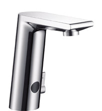 Hansgrohe Metris S elektronisk håndvaskarmatur m/temp.reg. 6V, krom