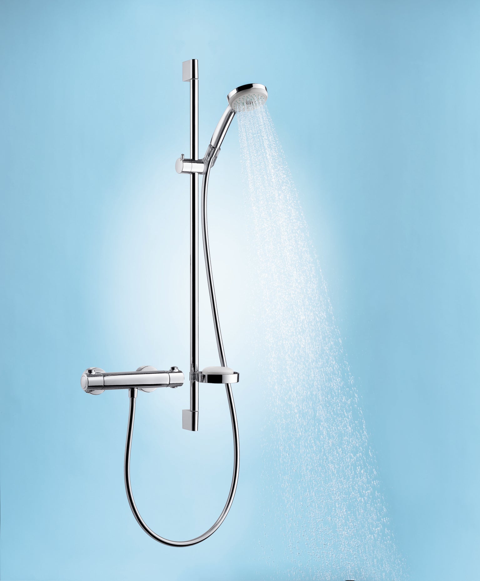 Hansgrohe Croma 100 Multi brusesæt med Ecostat 1001 SL 90 cm, krom