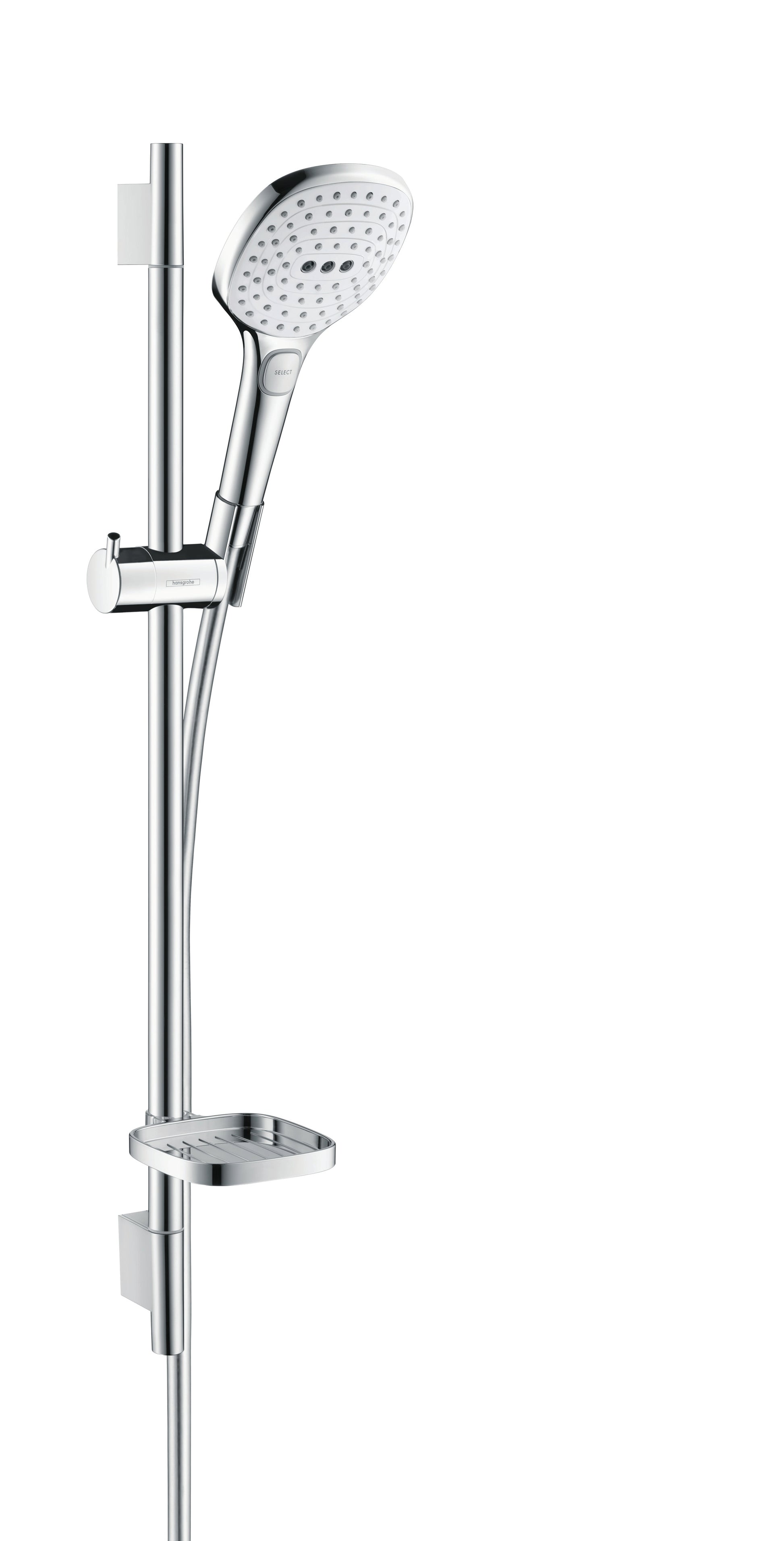 Hansgrohe Raindance Select E 120 brusersæt, krom/hvid