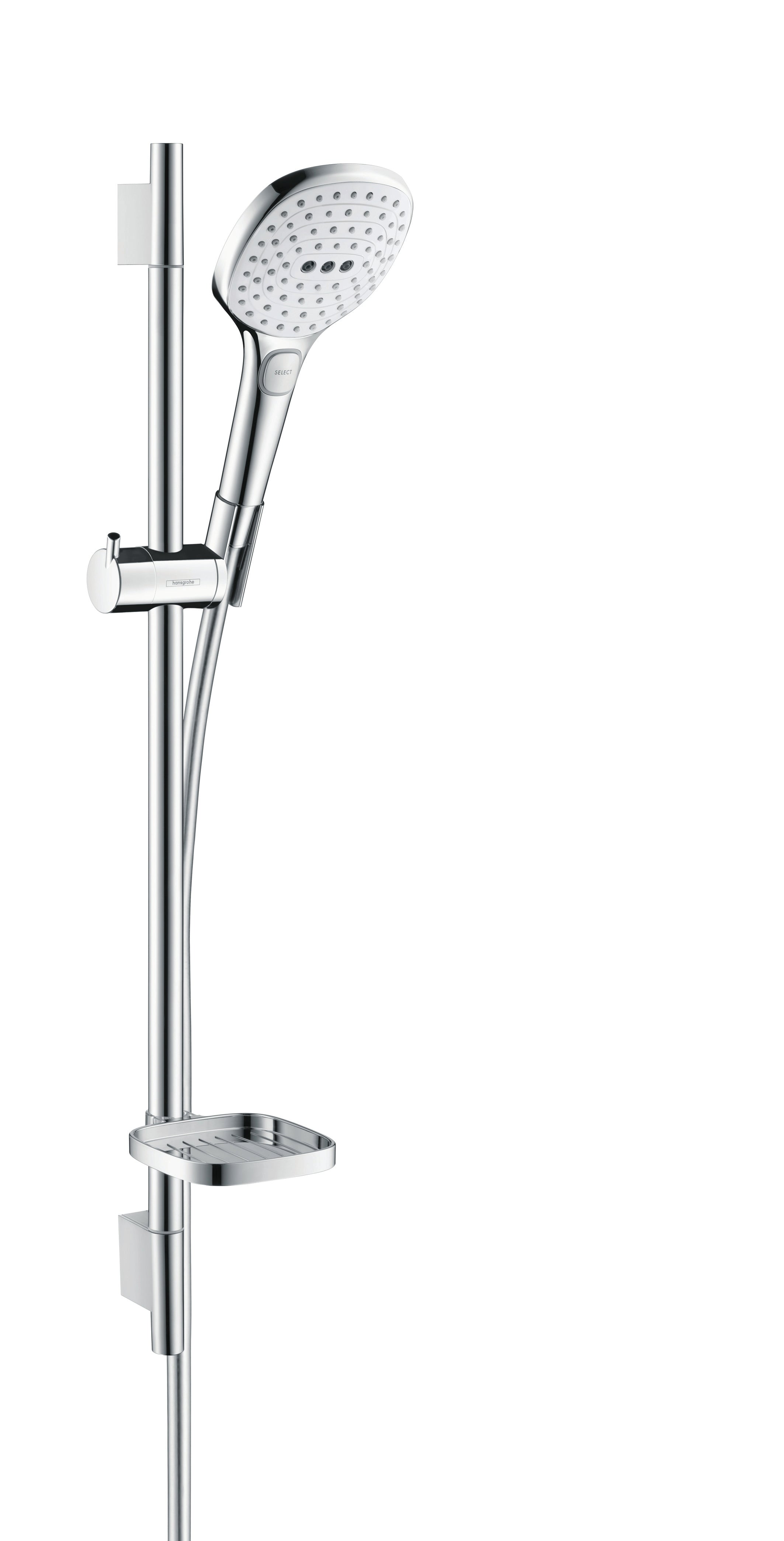 Hansgrohe Raindance Select E 120 brusersæt, krom/hvid
