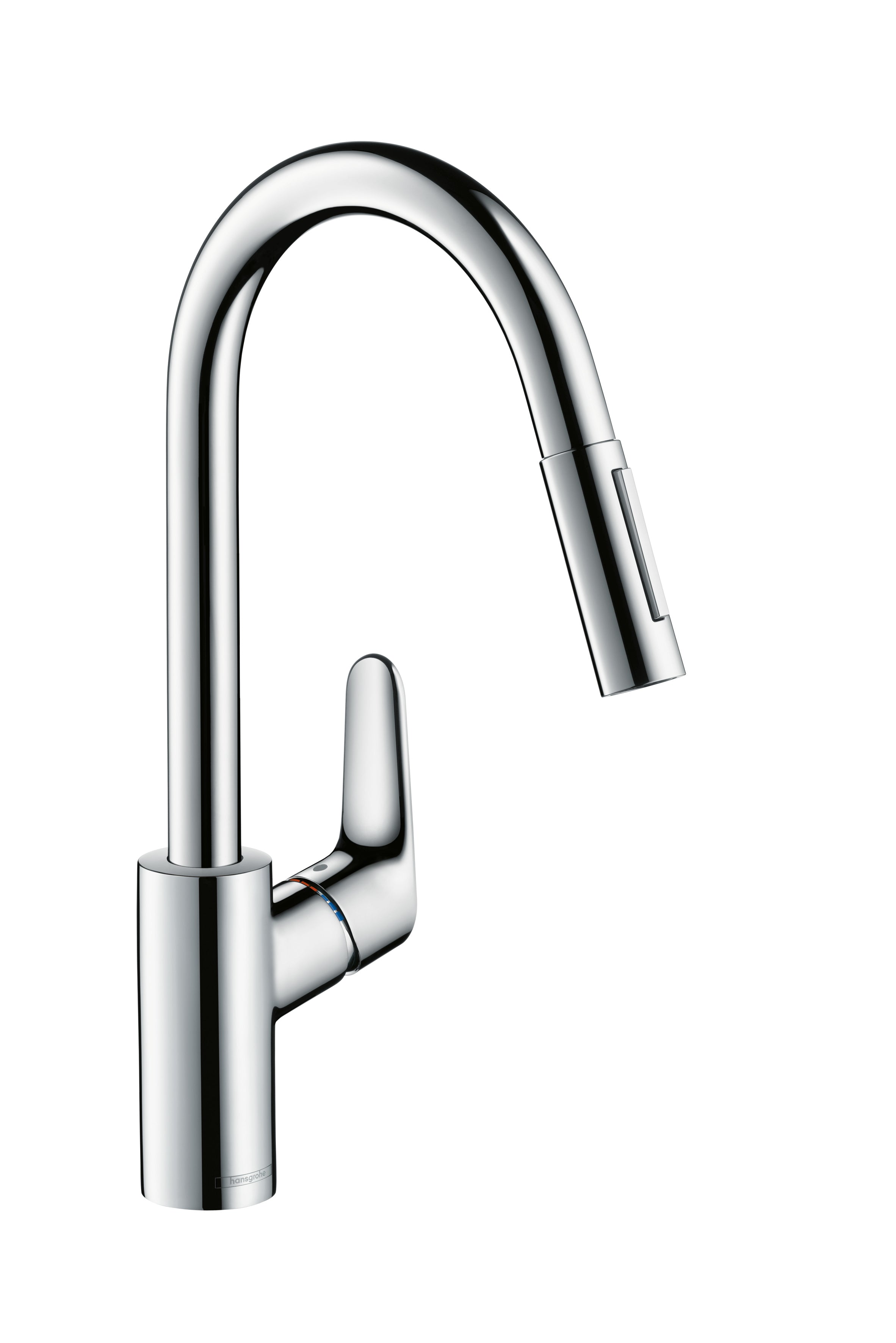 Hansgrohe Focus M41 køkkenarmatur 240 m/udtræk, rustfri stål finish
