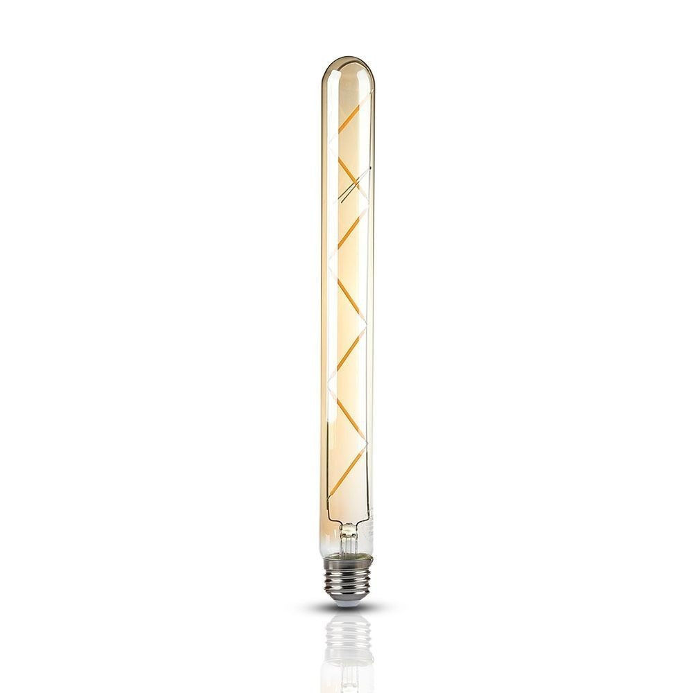 V-Tac 7W LED pære - Kultråd, T30, ekstra varm hvid, 2200K, E27 (Erstatter 60W, 230V, 700lm, RA80)