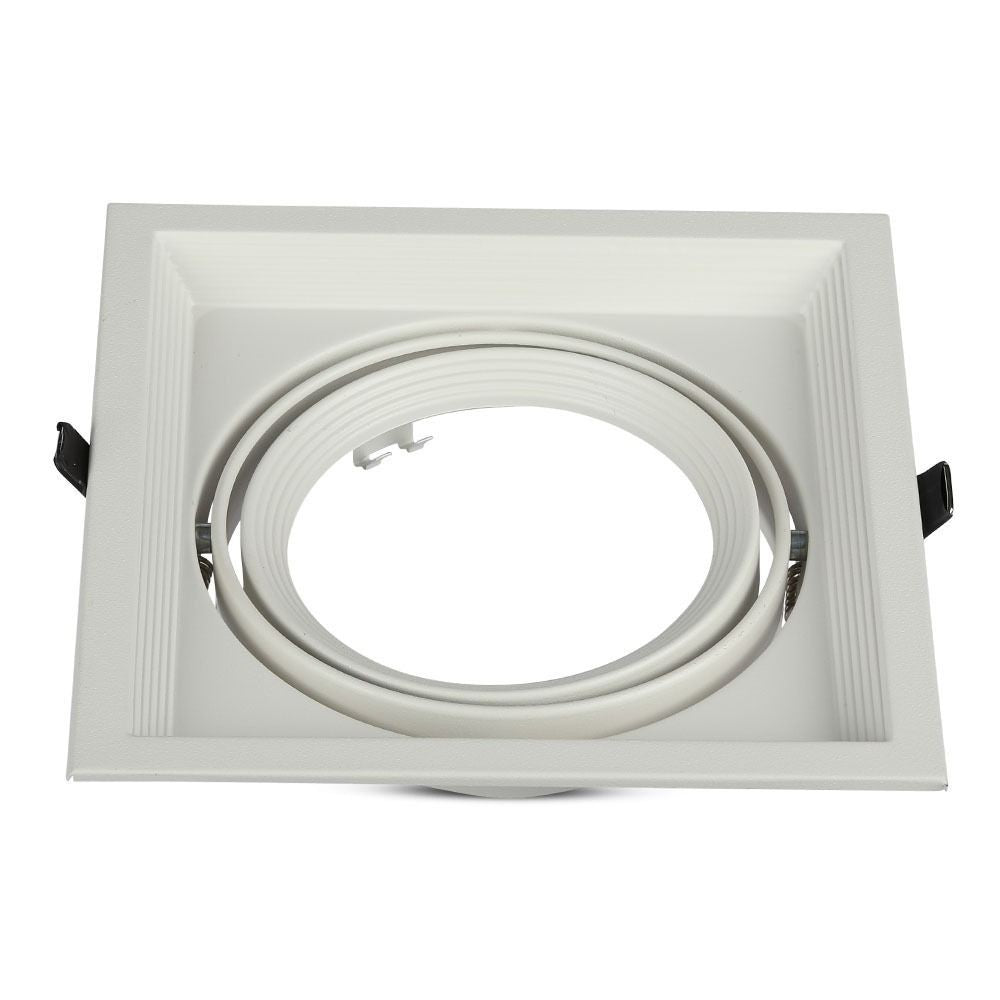 V-Tac Indbygningsspot - Hvid, 17,5 x 17,5 cm, G53 AR111