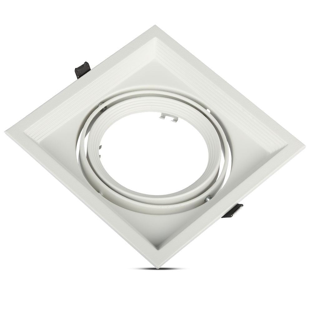 V-Tac Indbygningsspot - Hvid, 17,5 x 17,5 cm, G53 AR111