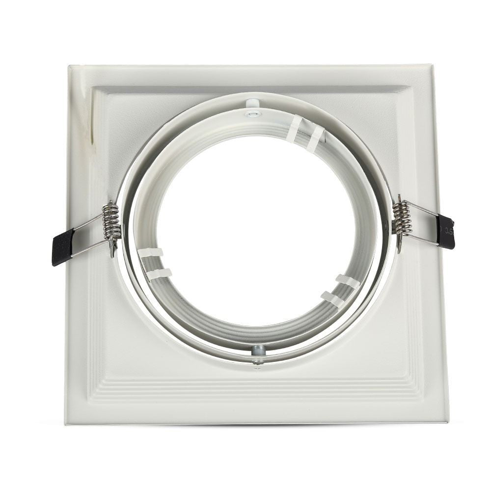V-Tac Indbygningsspot - Hvid, 17,5 x 17,5 cm, G53 AR111