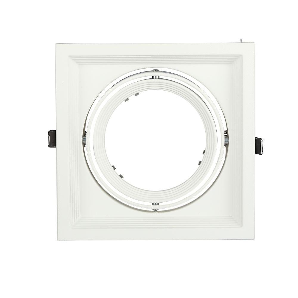 V-Tac Indbygningsspot - Hvid, 17,5 x 17,5 cm, G53 AR111