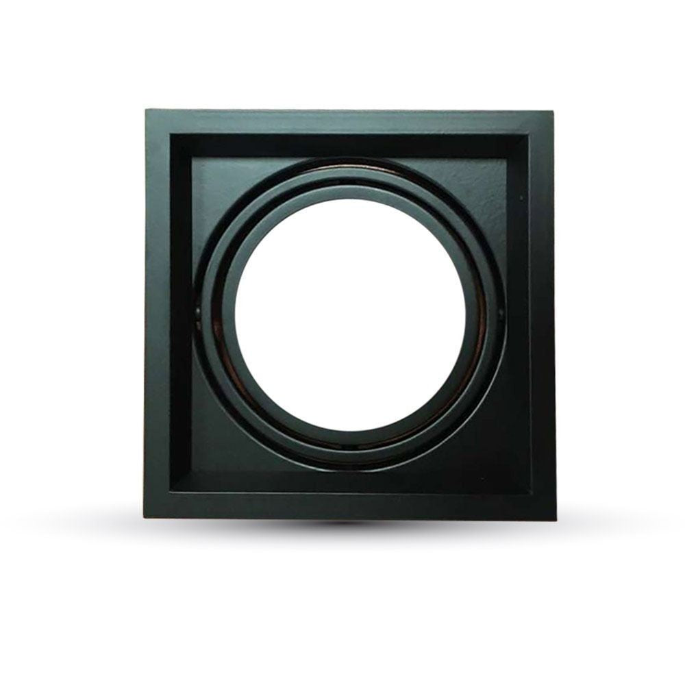 V-Tac indbygningsspot - Sort, 17,5 x 17,5 cm, G53 AR111