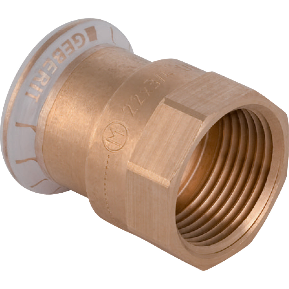 15 mm x 3/4" Overgang CU muffe/muffe Mapress