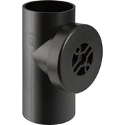 110 mm x 90° Renserør med dæksel sort PEH Geberit