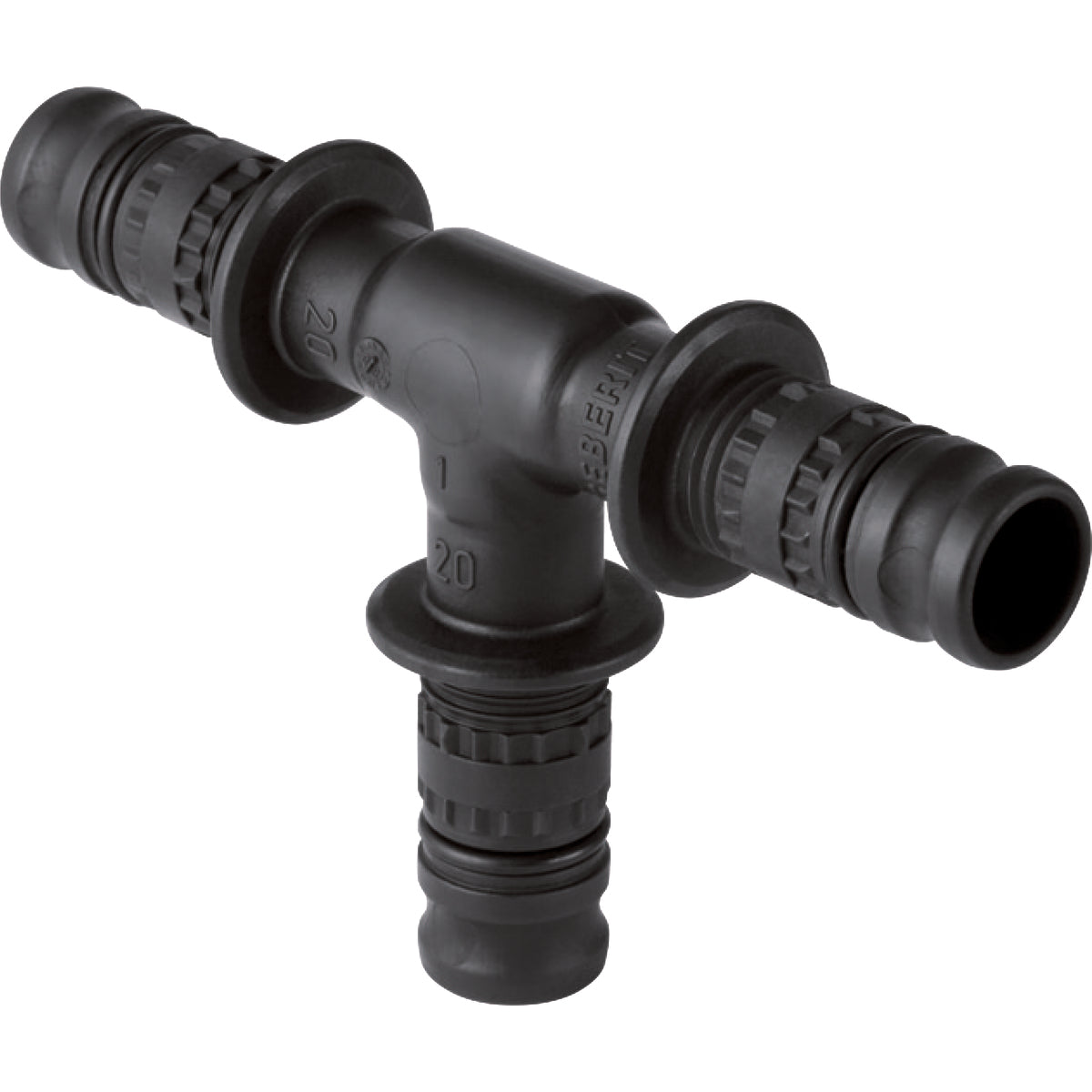 40 mm Pres T-stykke PVDF Mepla