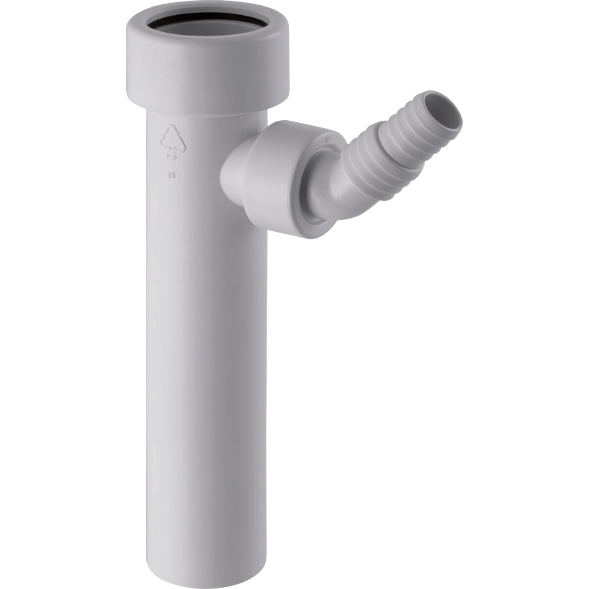 40 mm Mellemstykke med 1" slangeforskruning Geberit