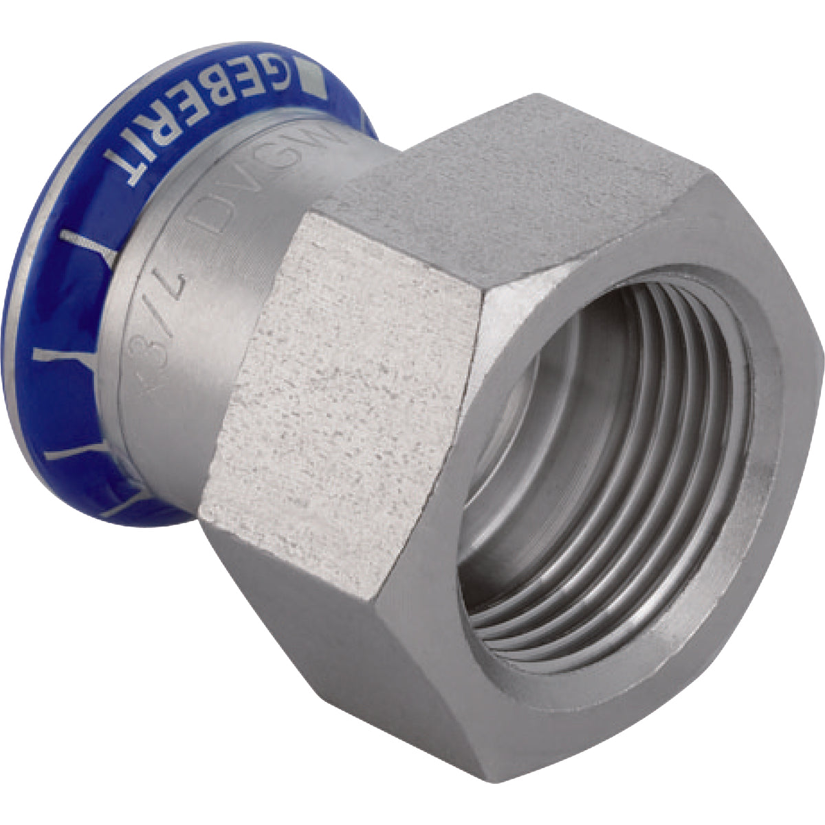 35mm x 1.1/4" overgang muf/muf Mapress RF