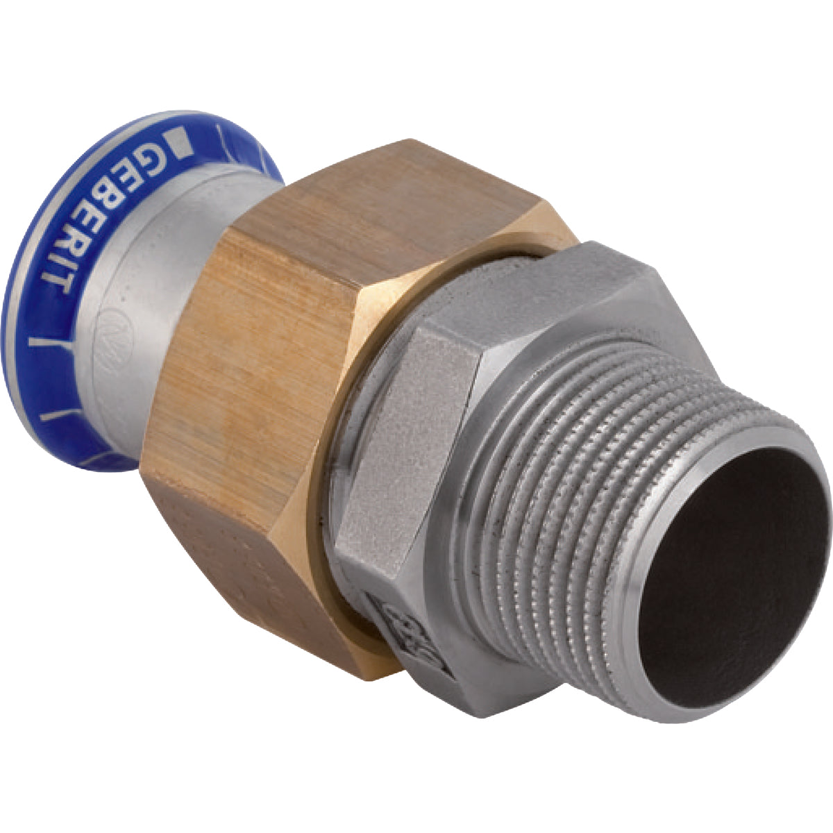 18mm x 3/4" union muf/nip Mapress RF/messing