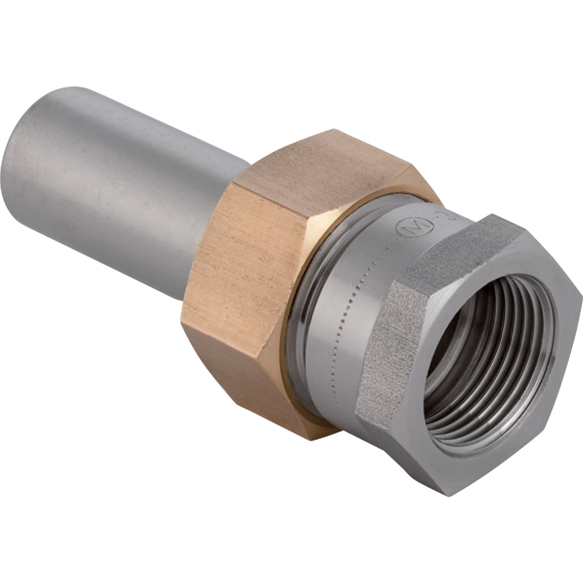 22mm x 3/4" union muf/nip Mapress RF/messing