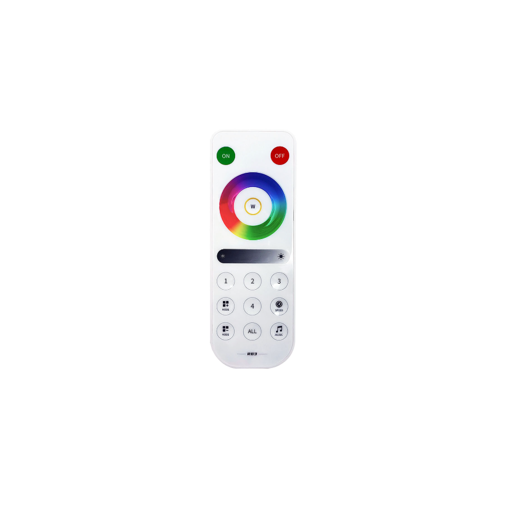RGBIC kontroller med fjernbetjening - RF trådløs, slim fjernbetjening, til IP65 og IP68 RGBIC