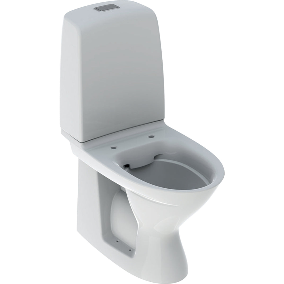 Ifö Spira Rimfree toilet med lukket S-lås, Sensor batteridrift.