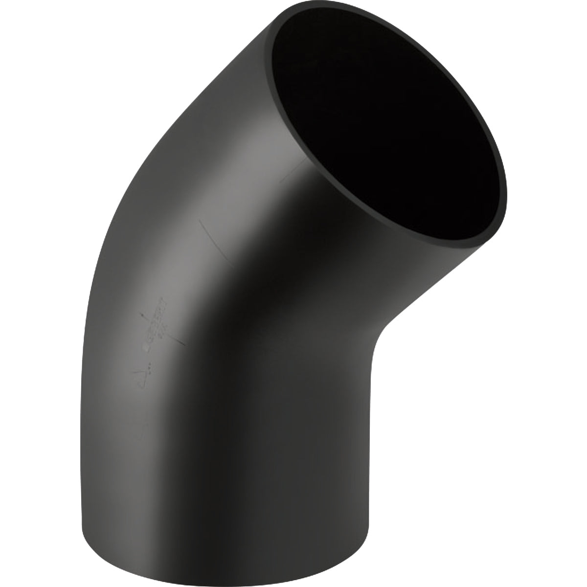 200 mm x 45° Bøjning med stor radius sort PEH Geberit
