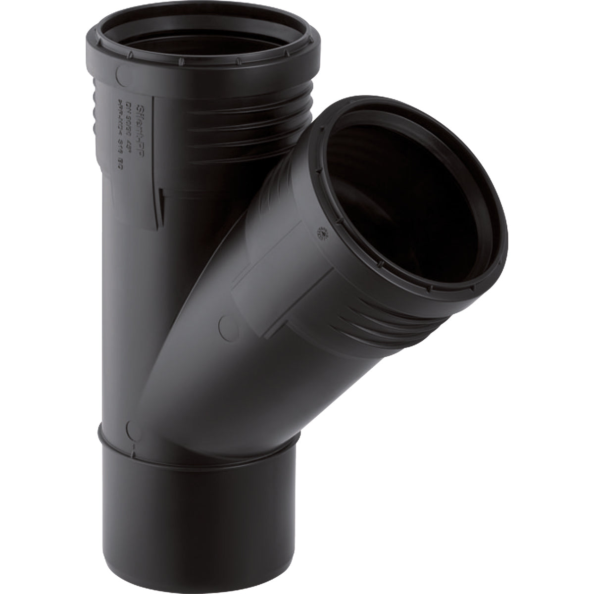 75 x 75 mm x 45° Grenrør Silent PP Geberit