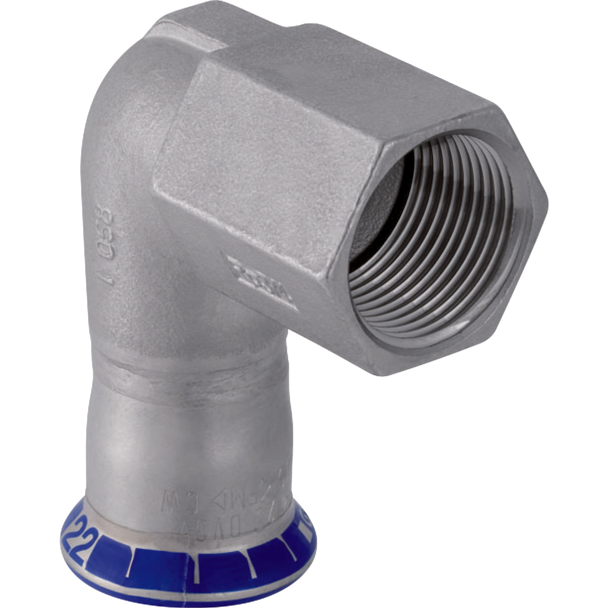 18mm x 1/2" Vinkel RF muf/muf Mapress RF