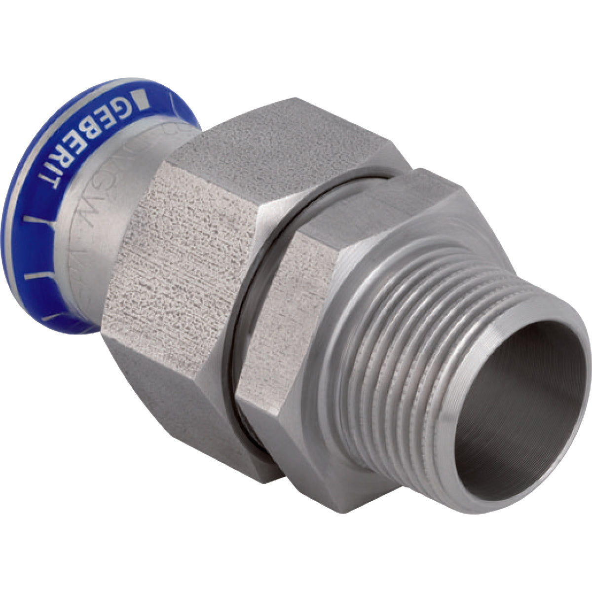 42mm x 1.1/2" union muf/nip Mapress RF/kromnikkel