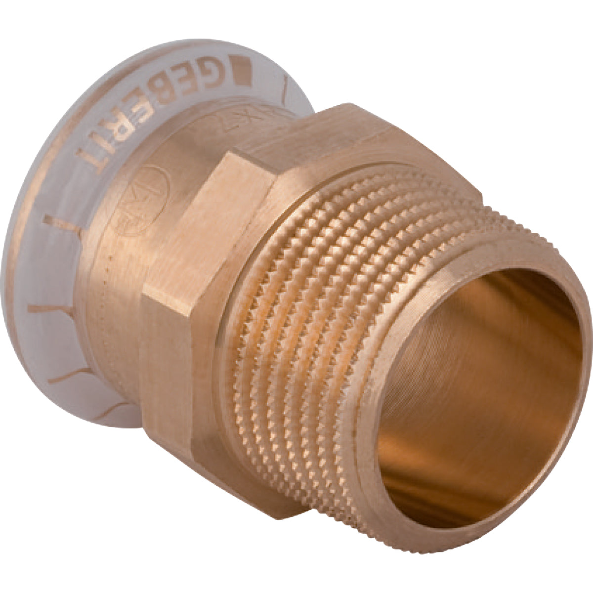 15 mm x 3/4" Overgang CU muffe/nippel Mapress