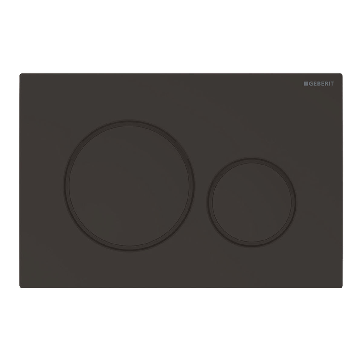 Geberit Sigma 20 betjeningsplade i sort/mat sort