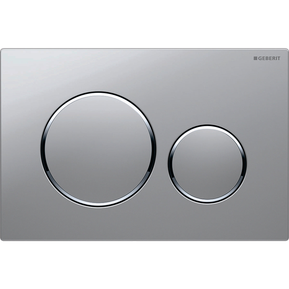 Geberit Sigma 20 betjeningsplade i mat krom/krom