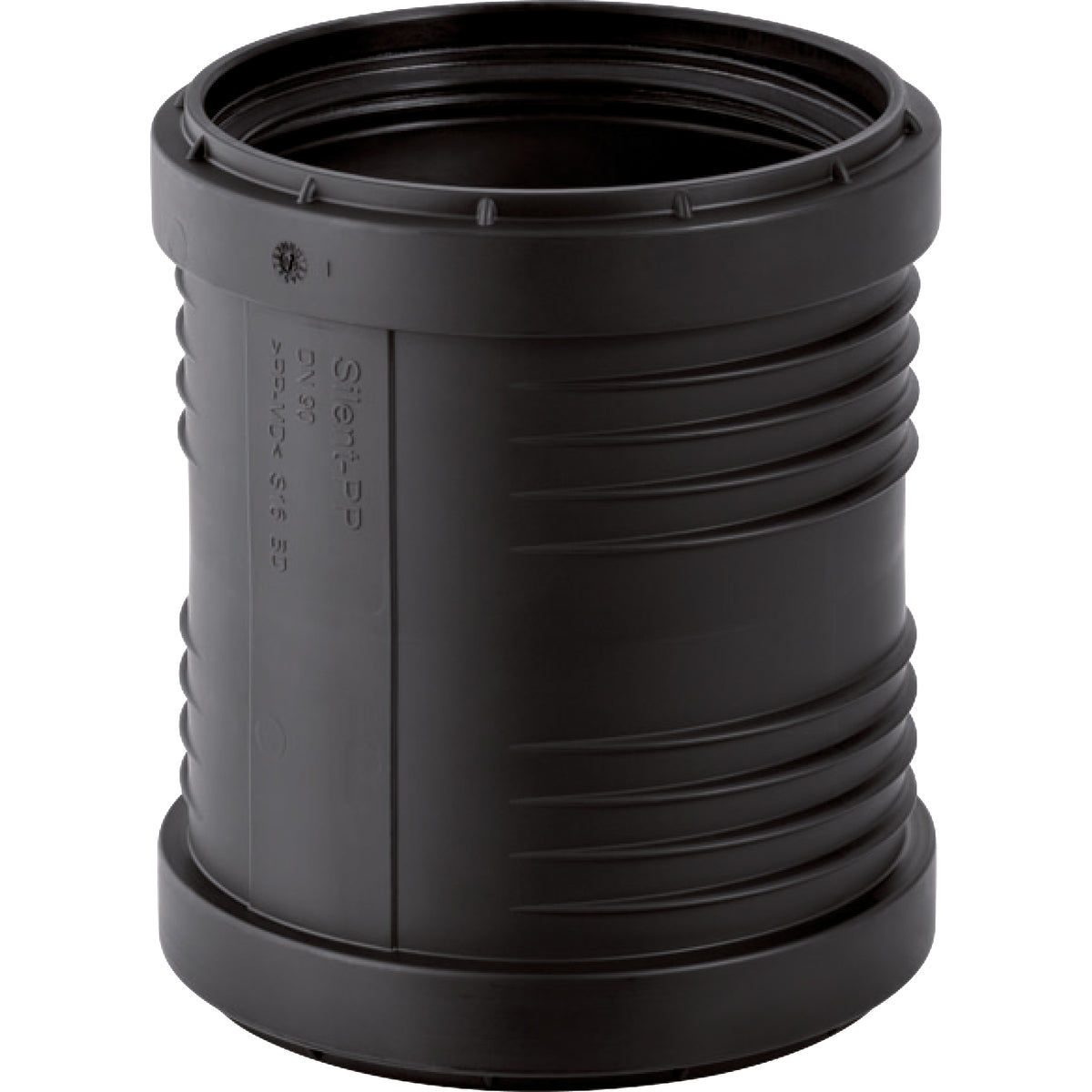 Silent PP dobbeltmuffe d75