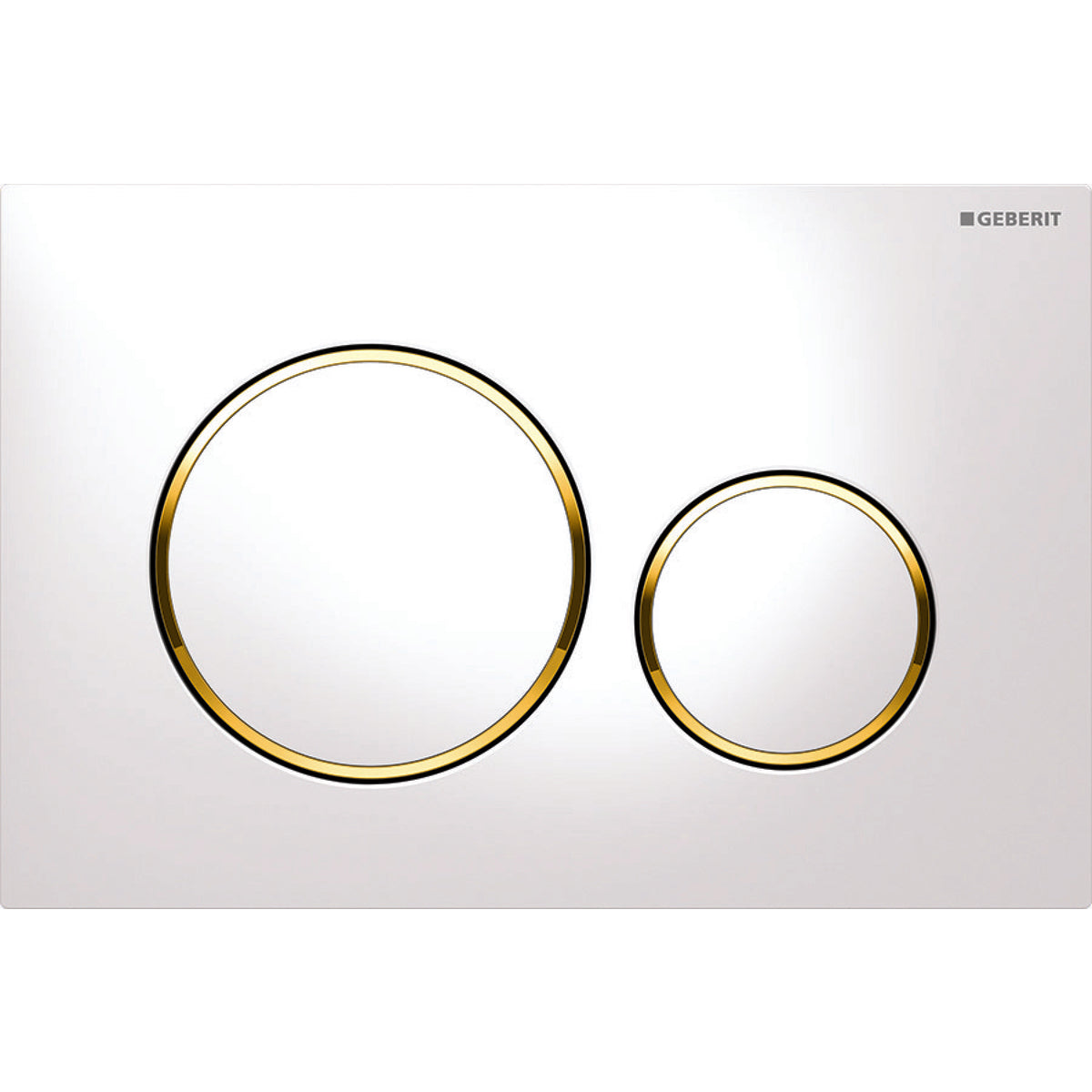 Geberit Sigma 20 betjeningsplade i hvid/guld