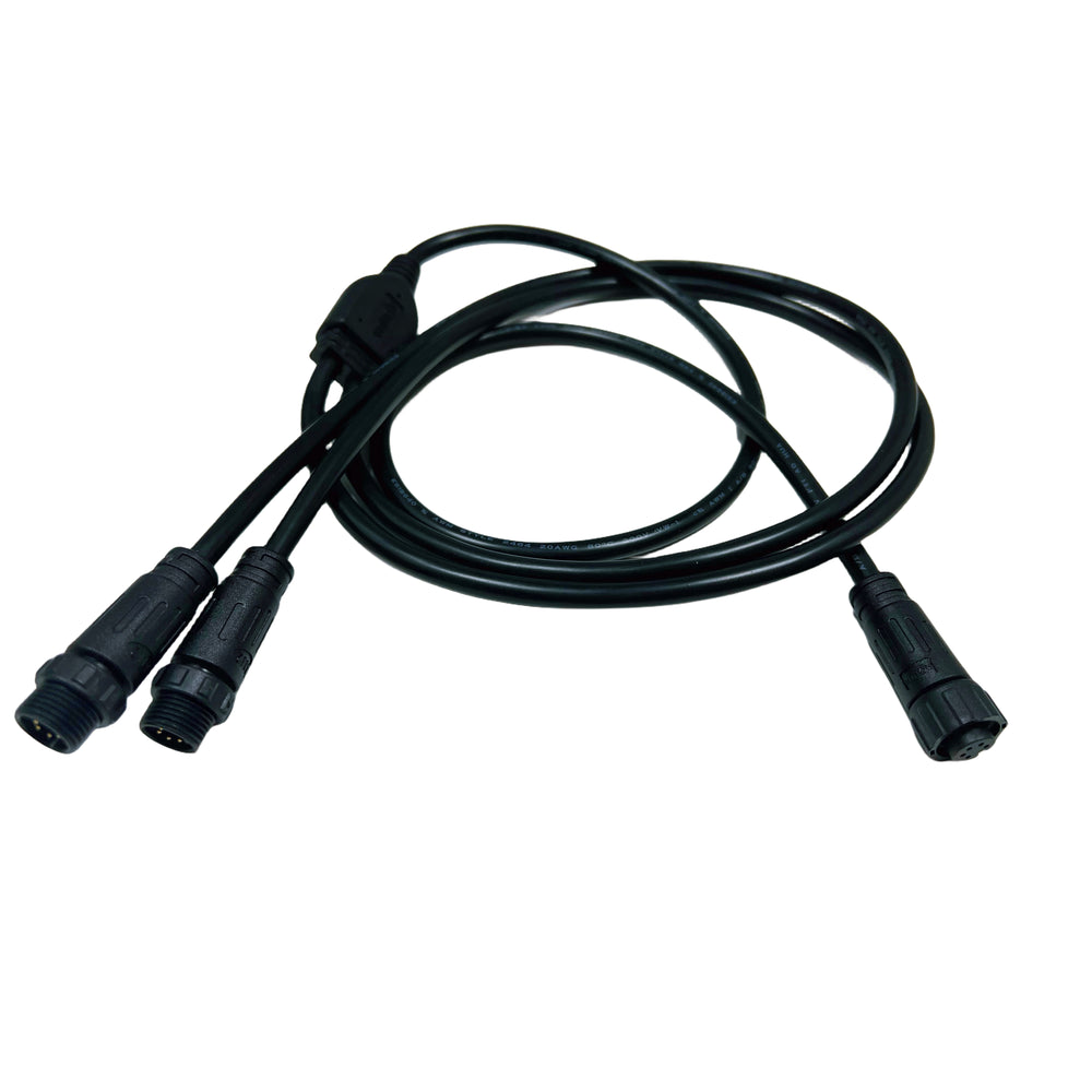 RGBW Saunalys Splitter med 2 Veje, 24V Input og IP68 Vandtæt Design