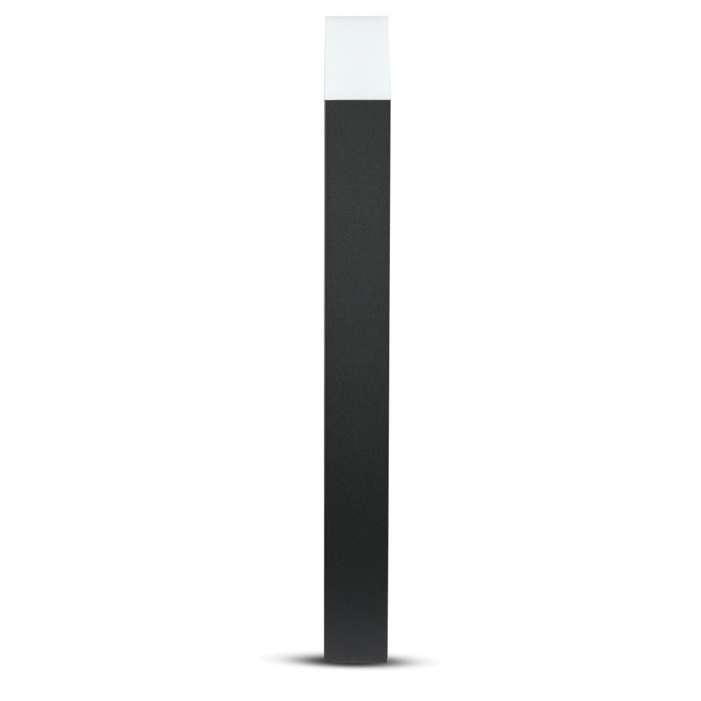 V-Tac Sort Firkantet Havelampe - 80 cm, IP54, GU10 Fatning, Uden Lyskilde - 230V, 35W, 3 Års Garanti