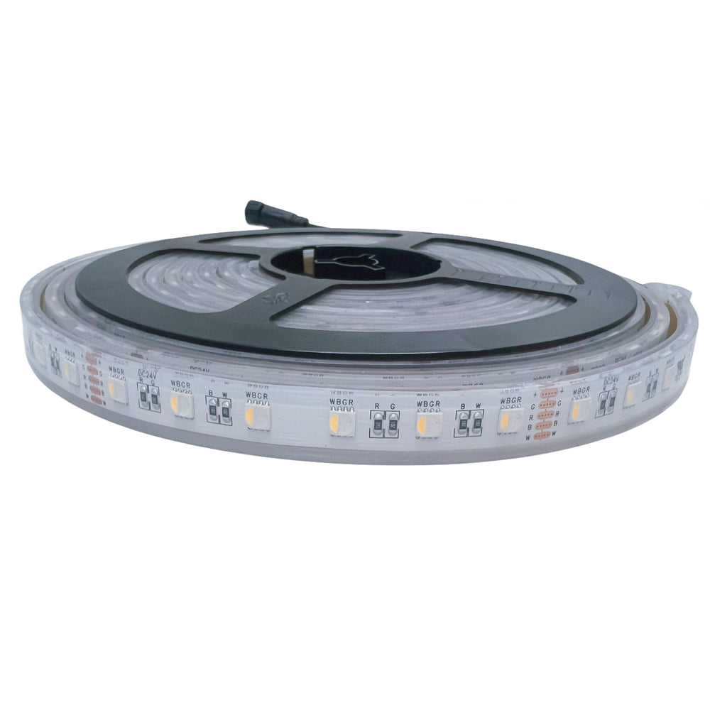 LEDlife RGBW Sauna LED strip - 5M, 14W pr. meter, IP68, 24V, 70W/m, 5000lm/m, RA80, Vandtæt