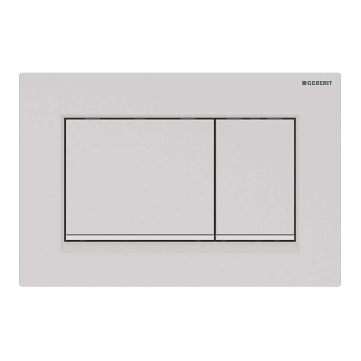 Geberit Sigma 20(Ex.30) betjeningsplade i mat hvid/hvid