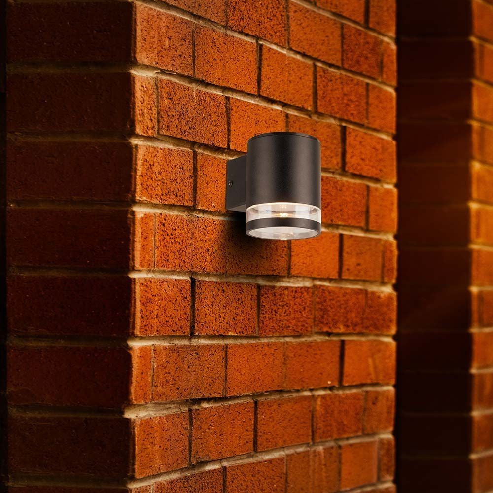 V-Tac 1W Solcelle Væglampe LED m. Sensor - Sort, IP54, 70lm, 3 års garanti