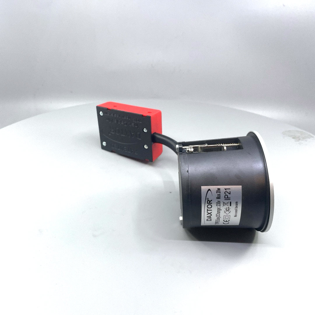 Daxtor Easy 2-Change GU10 downlight Ø87 mm – aluminium (360° frame 24)