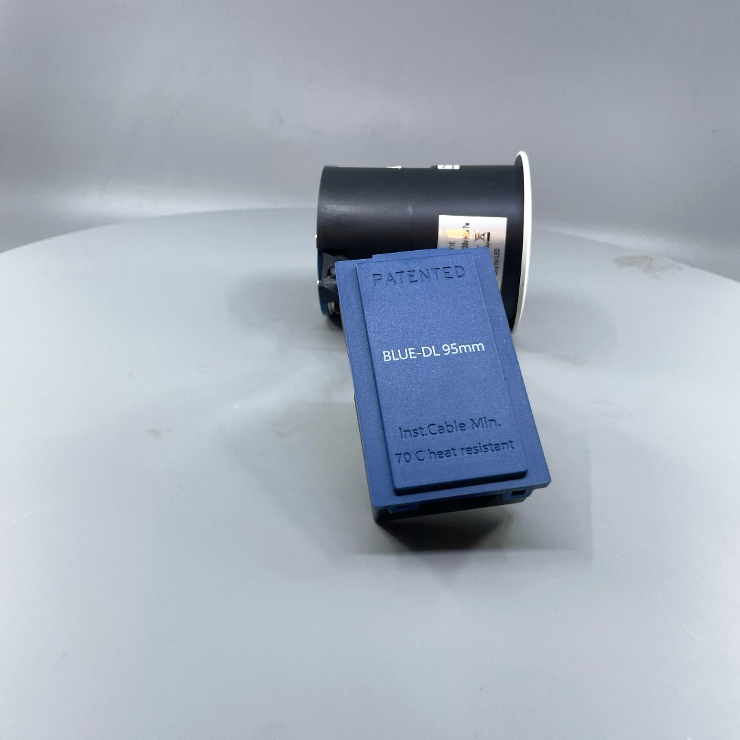DAXTOR EXO BLUE 95 indbygningsspot inkl. GU10 LED, hvid, 6W, 3000K, dæmpbar (360° frame 19)