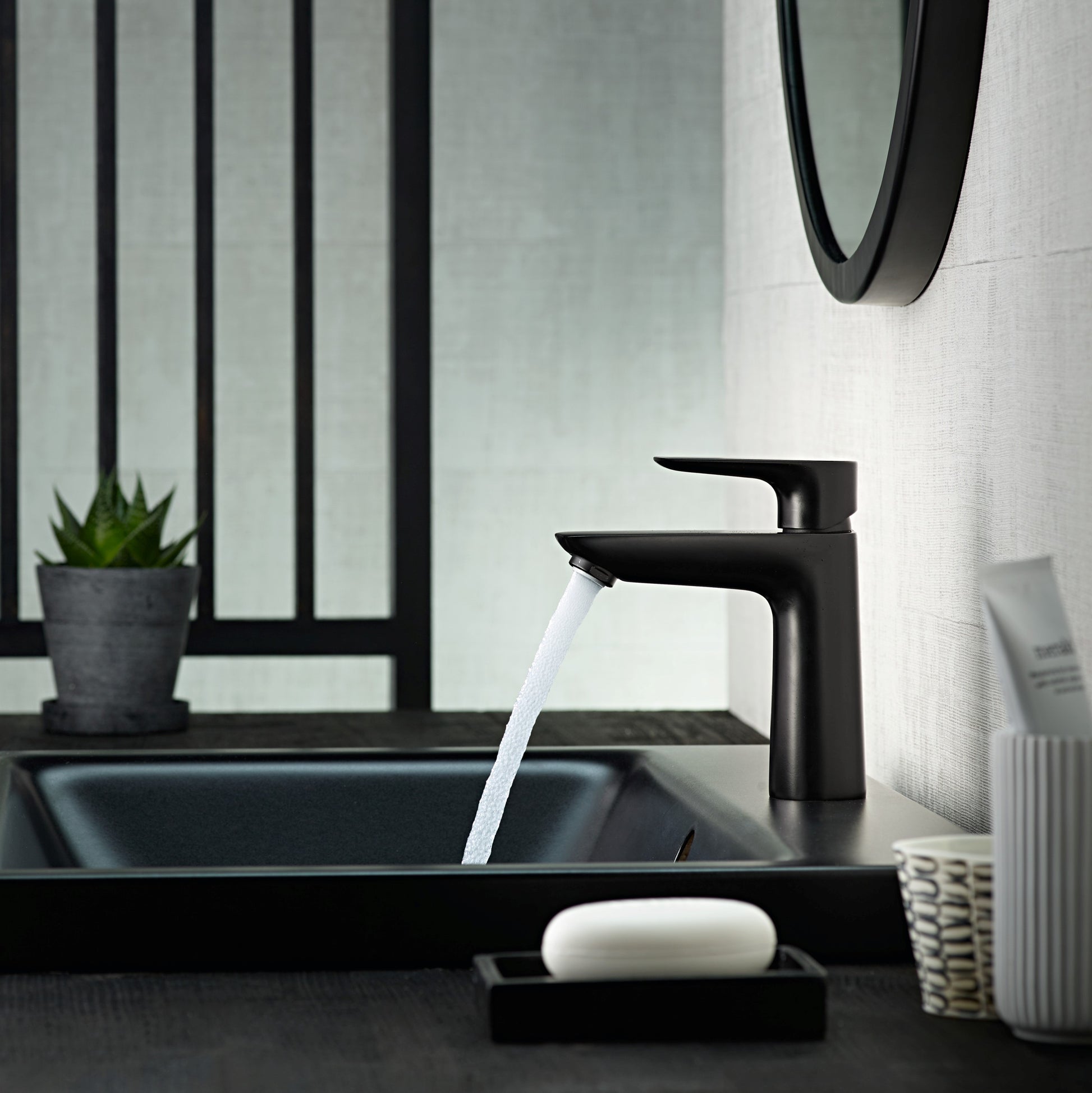 Hansgrohe Talis E 110 håndvaskarmatur uden BV, mat sort