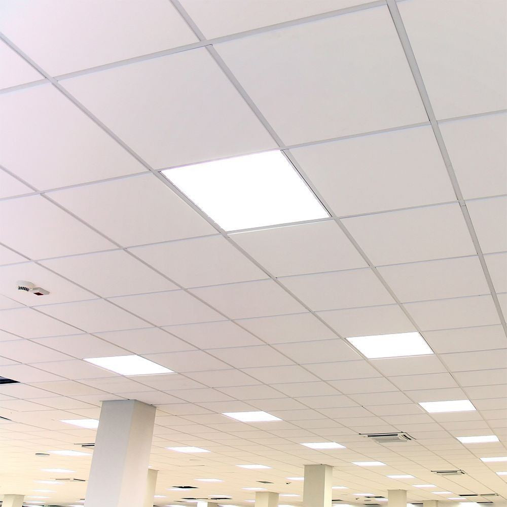 V-Tac 60x60 LED panel med bagbelyst kant - 25W, 180lm/w, hvid kant