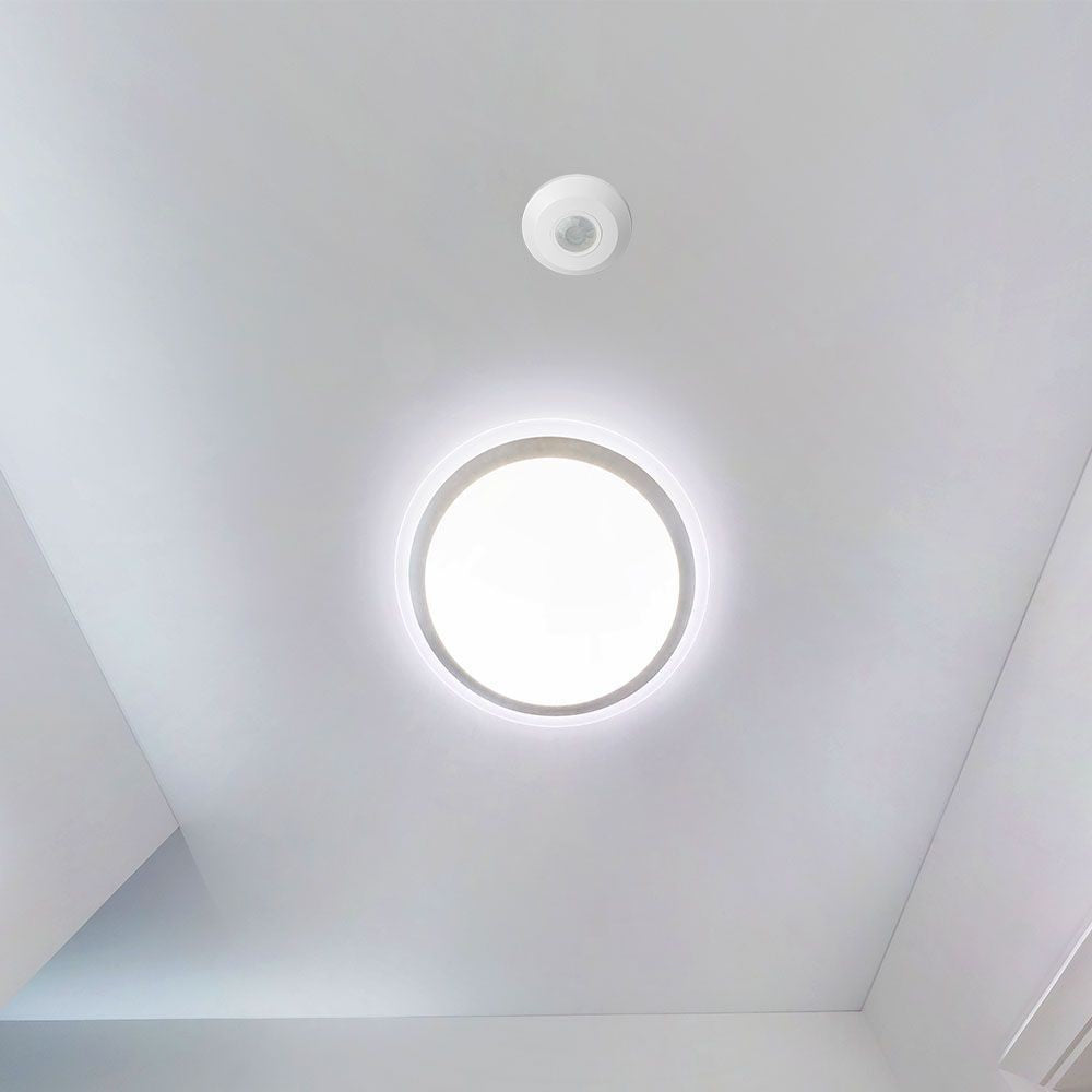 V-Tac LED bevægelsessensor til påbygning, hvid, PIR infrarød, IP20, indendørs, 5 års producentgaranti