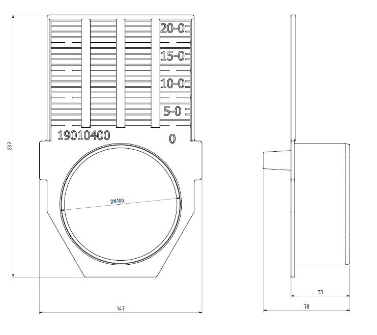 Filcoten LIGHT/TEC/PRO NB100 endevæg, universal