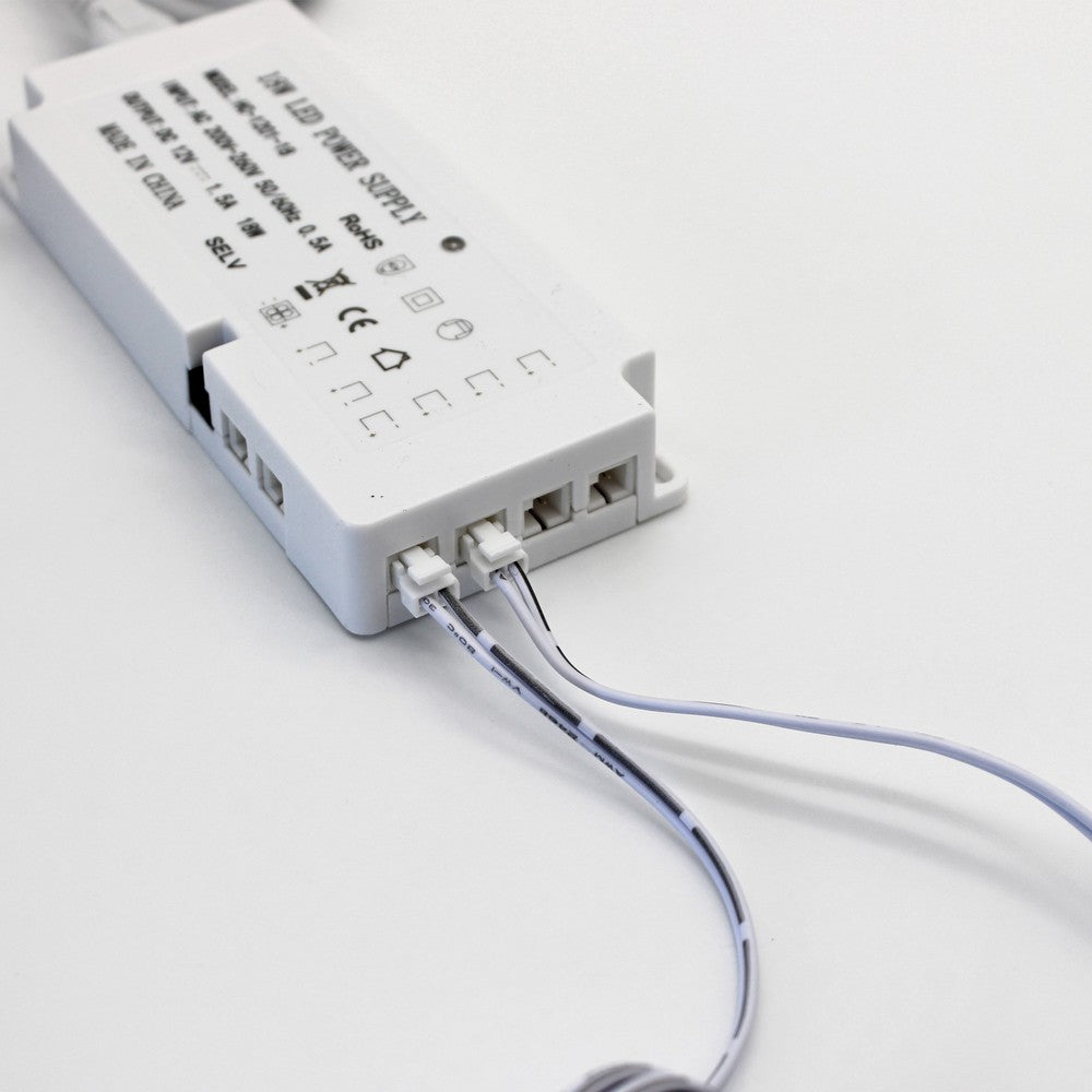 LEDlife Reco68 Møbelspot Mat Hvid 3-pak inkl. Strømforsyning - 2,5W LED (Erstatter 20W), Input 12V, 180lm, RA80
