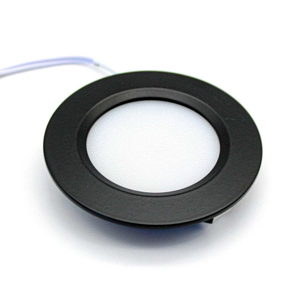 LEDlife Reco68 Sort Møbelspot 3-pak m. Dæmpbar Strømforsyning - 2,5W, 12V, 180lm, RA80