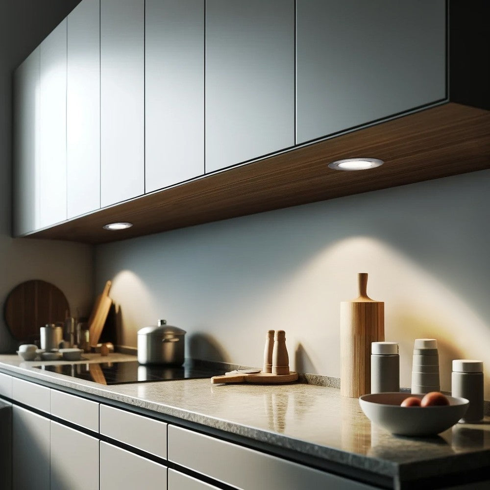 LEDlife Reco68 Sort Møbelspot 3-pak m. Dæmpbar Strømforsyning - 2,5W, 12V, 180lm, RA80
