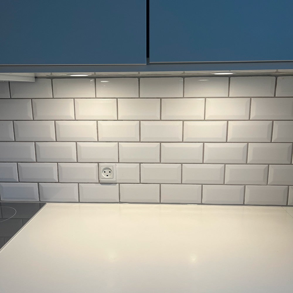 LEDlife Reco68 Sort Møbelspot 3-pak m. Dæmpbar Strømforsyning - 2,5W, 12V, 180lm, RA80