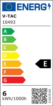 V-Tac 6W LED loftslampe - Hvid kant, inkl. lyskilde, 660lm, RA80, 12,08 x 12,08cm, 230V, 3,07cm høj