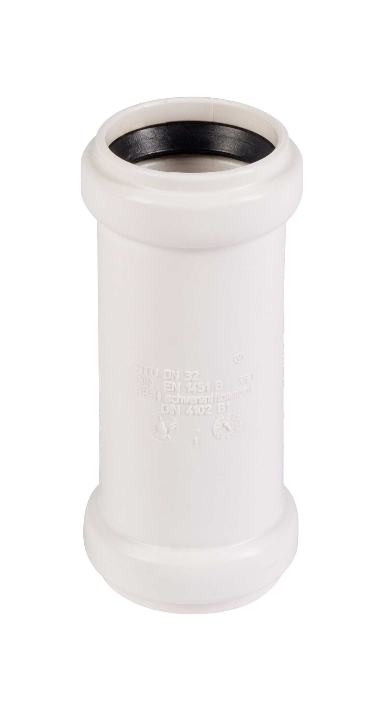 32 mm Skydemuffe afløb hvid PP
